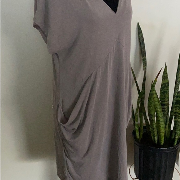 Rachel Roy charcoal drape pocket dress Size S - Picture 4 of 6